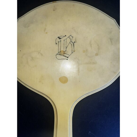 1950s Celluloid Vanity Set Hand Mirror Hair Comb No Missing Teeth Large - Picture 3 of 9